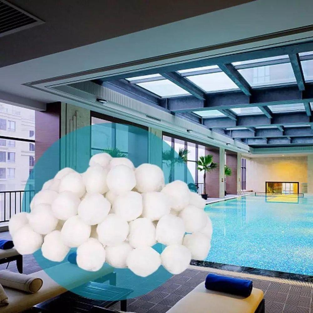 200/300/500/700g Palline Pulizia Filtro Piscina Purificazione Acqua Fibra Trattamento Acque Reflue Acquario Palline di Cotone per Filtro
