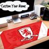 Custom Name Mouse Pad Football Club Middlesbrough Mouse Pad Desk Mat, Non-Slip Rubber Backer Pad For Computer Notebook Gaming Mouse Pad Birthday Gift