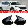 For US Honda CRV CR-V  Car Rearview Side Mirror Cover Wing Cap Exterior Door Sticker Case Trim Housing Shell Carbon Fiber