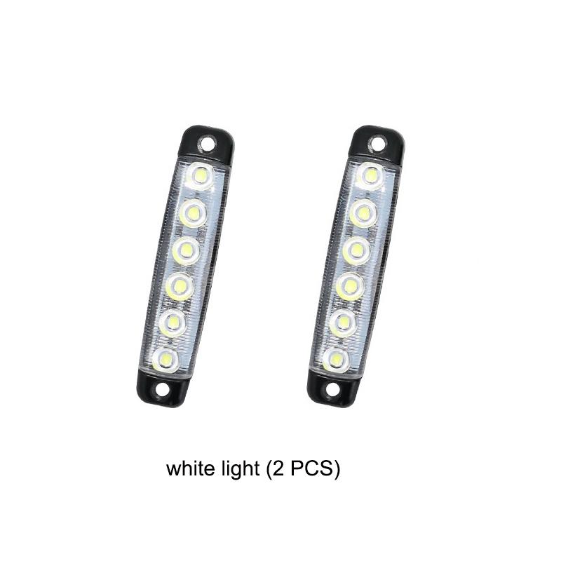 2PCS 12V/24V 6 Led Side Waterproof Marker Indicator Car Lights Front Rear for Trucks Cab RV Trailer