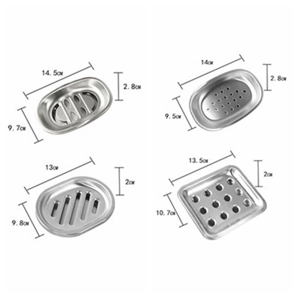 Wire Drawing Process Double Soap Dish Various Styles Drainable Soap Rack  Kitchen
