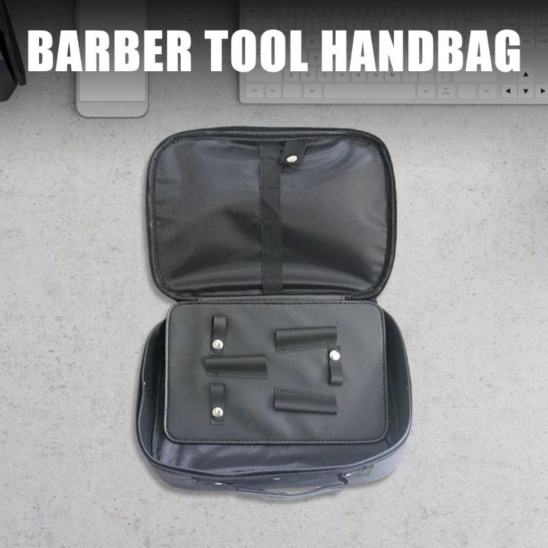 Professional Barber Tool Organizer Bag Storage Case Multiple Compartments And Comfortable Handle For Easy Carrying