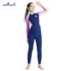 Children's Swimsuit One-piece Long-sleeved Girls 'student Training Sunscreen Quick-drying Hot