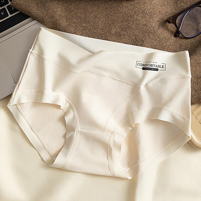 

Female Autumn and Winter Pure Cotton Bare Feeling Comfortable No Scar 7A Antibacterial Crotch Hip Waist Triangle Briefs XL тілесний