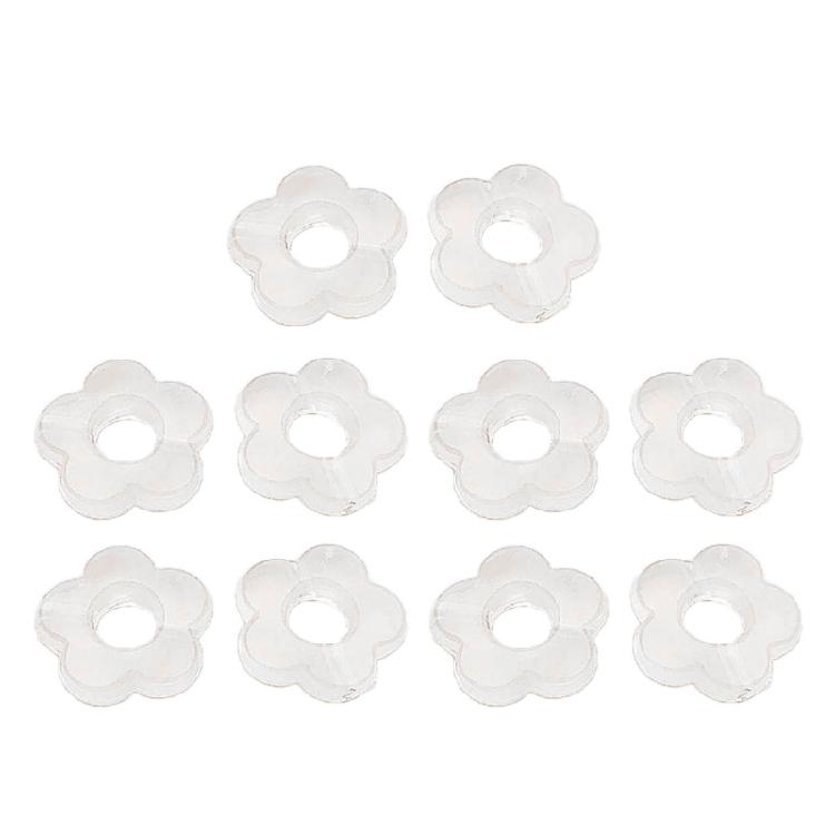 

10pcs Dyed Gradient Resin Flower Charm Ornament Pendants DIY Decoration Supplies 1 прозрачный