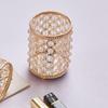 Crystal Cosmetic Brushes Holder Organizer Metal Plated L