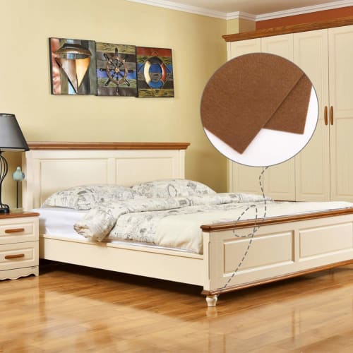 Ginoya Felt Pads, Pack of 6, 15cm x 15cm, Furniture Protection Pads, Scratch Prevention and Soundproofing (Coffee)