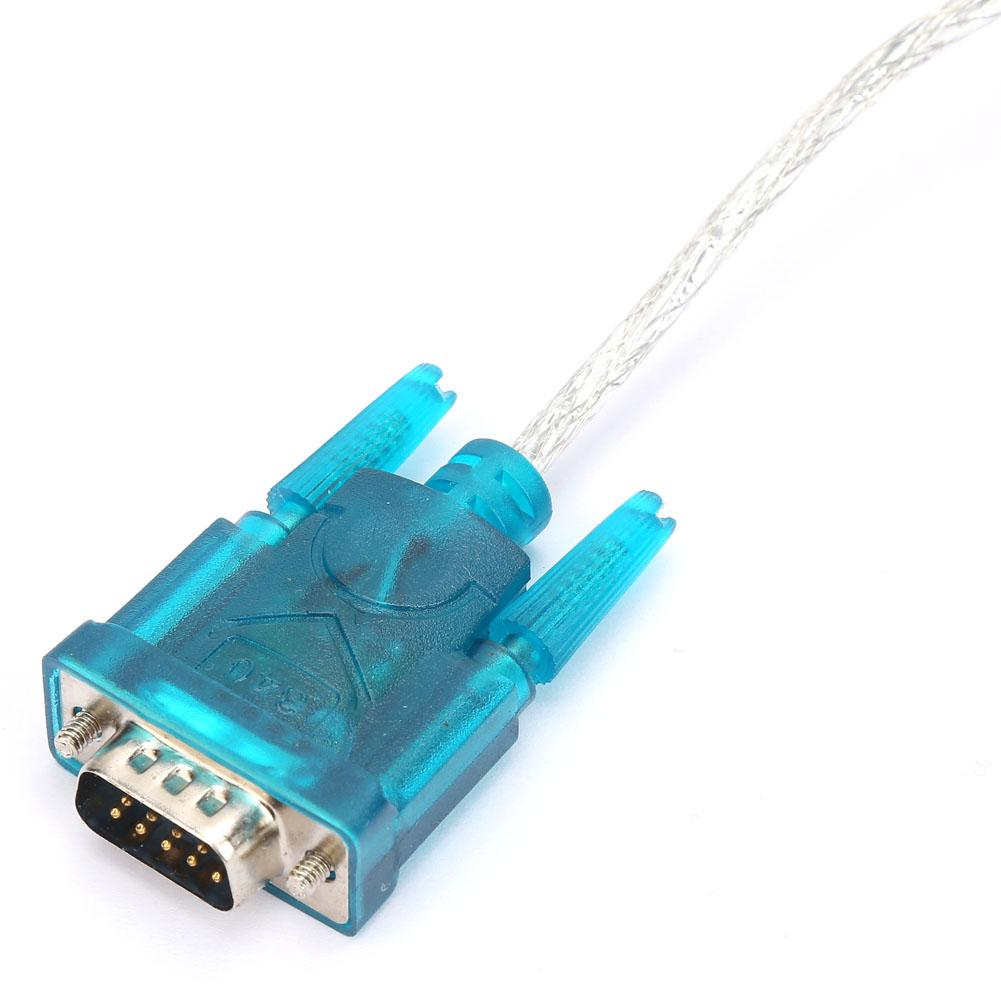 2Pcs HL 340 USB To RS232 Serial Port Adapter 9 Pin Serial Cable