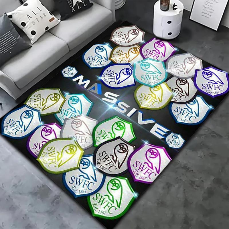 Sheffield Wednesday Football Club Carpet Rug for Living Room Bedroom Home Sofa Decoration,Kids play Non-slip Floor Mat