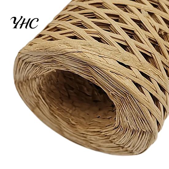 Raffia Yarn 1 Roll Decorative Widely Applied Wrapping Ribbon Gift Straw Packaging Paper for DIY