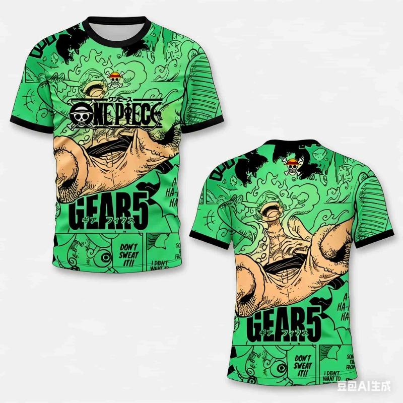 

2026 Anime One Piece Luffy Gear5 Football Jersey Summer Oversize XXS