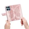 For Honor X8a 4G PU Leather Phone Case Stand Wallet Butterfly Imprinted Flip Cover