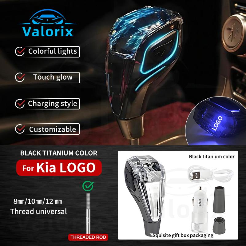 Car Universal Automatic LED Crystal Handles Manual Transmission Gear Shift Knob Lever Stick Head for Toyota Honda Nissan Hyundai
