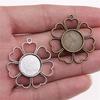 Bezel Base Blanks For DIY Resin Jewelry Fit 16mm Round Cabochon Setting Pendants