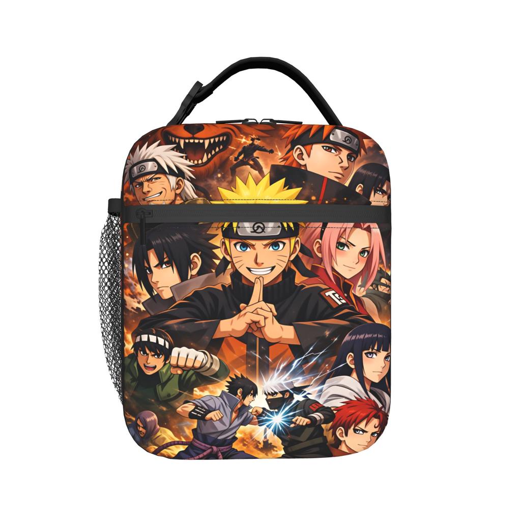 Uzumaki Gaara Kurama Shukaku Lunch Bag Leisure Lunch Box For Women Travel Portable Insulated Cooler Bag Oxford Tote Food Bags