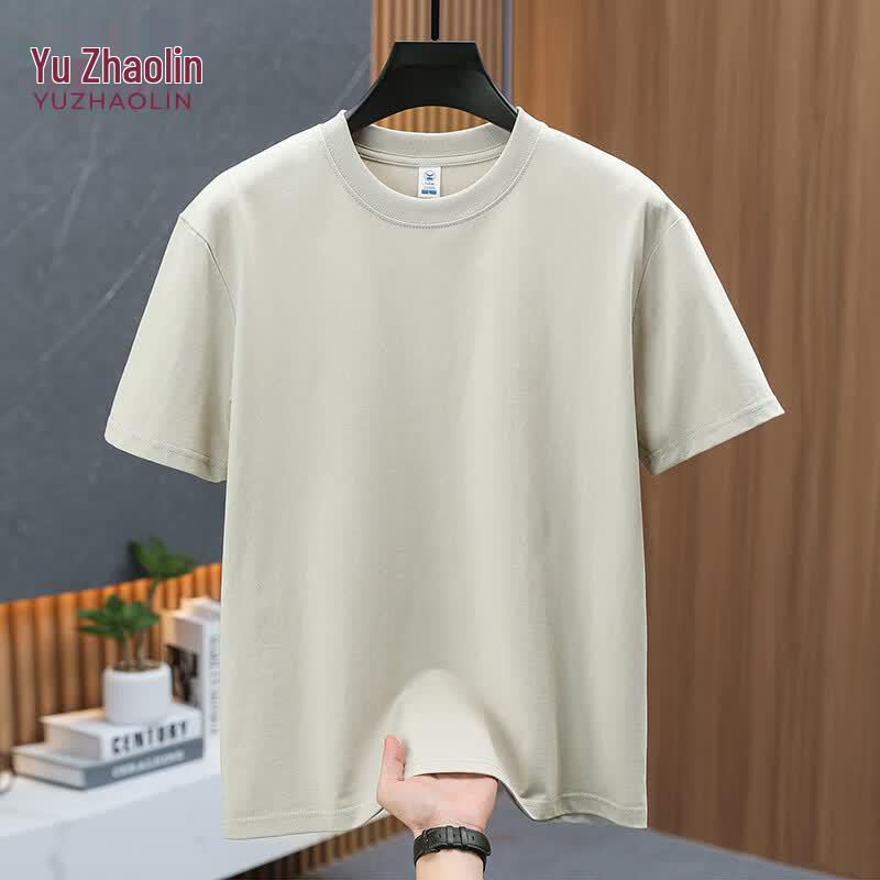 YUZHAOLIN Men s Solid Round Neck Short Sleeve T-Shirt XL