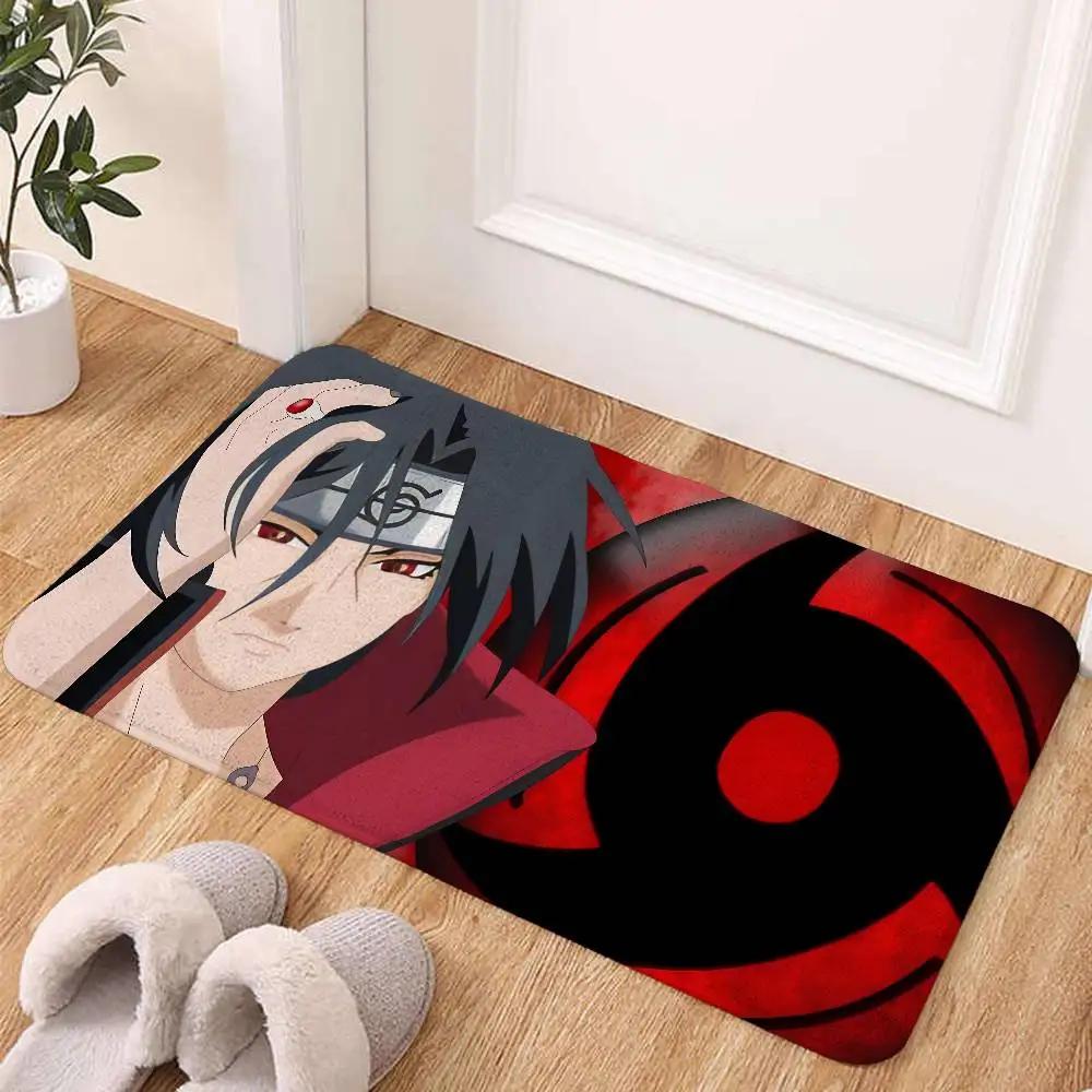N-narutoS-Itachi-U-uchiha Fußmatte für Wohnzimmer Kissen Modern Weich Flauschig Heimteppich für Kinderzimmer Spielteppich