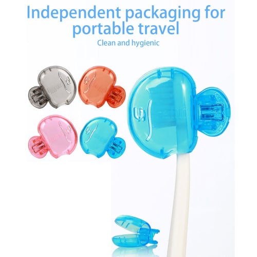 Mdikawe Toothbrush Protective Covers, Toothbrush Cover Caps - Toothbrush Cover Toothbrush Cover Cap Case, 4-Pack Portable Cove, Hygiene Solution Cove