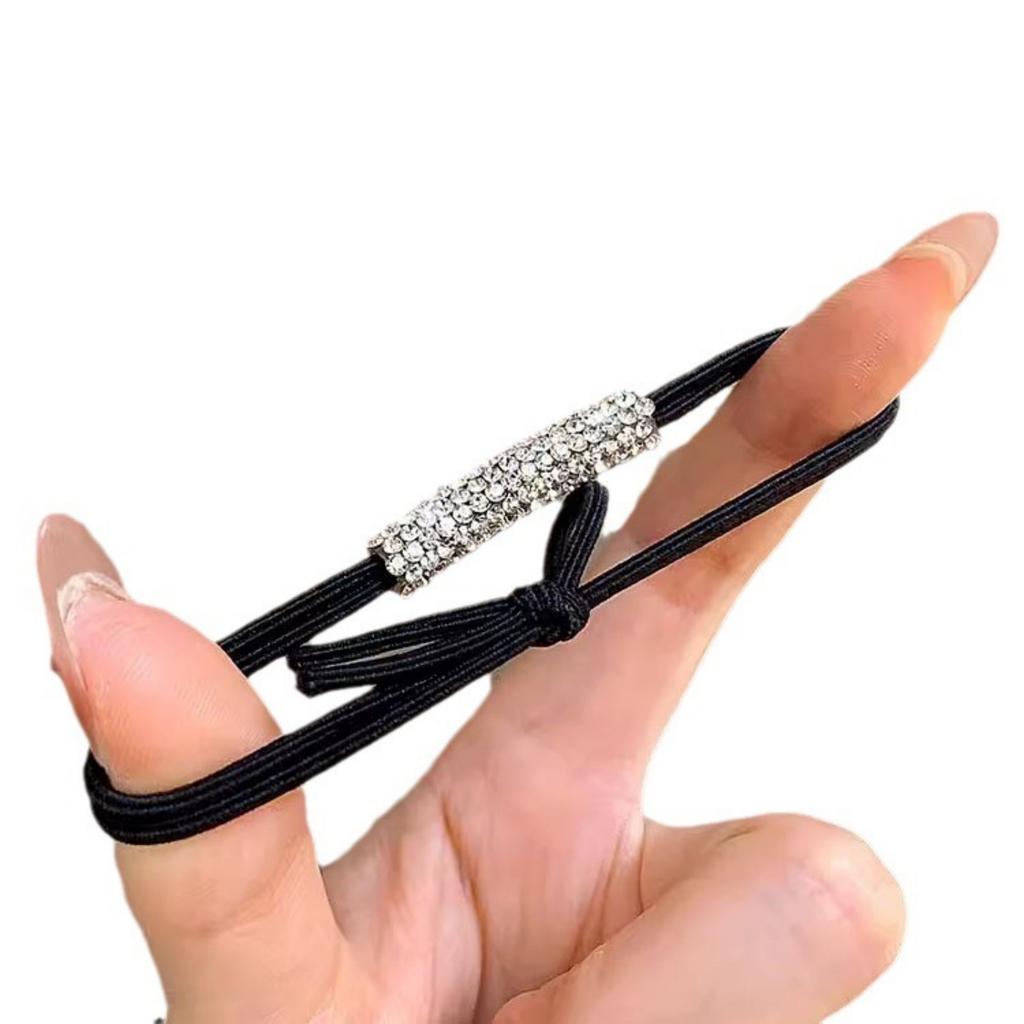 10 szt. gumek do włosów z cyrkoniami, bardzo elastyczne, sznurek do włosów, damskie akcesoria do włosów, odpowiednie dla pań, dziewcząt