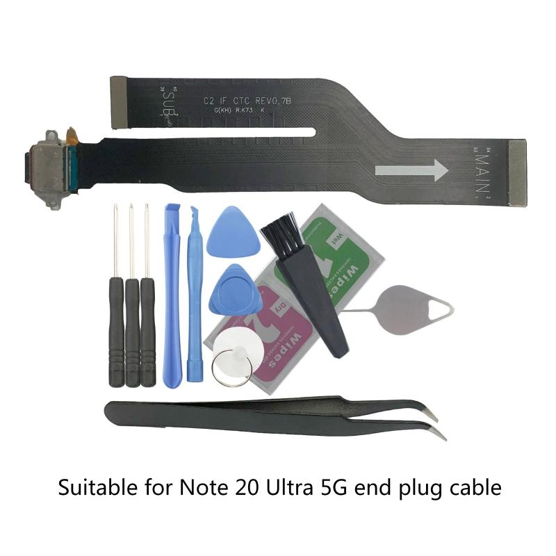 Charger Dock Charging Port Flex Cable Connector Replacement for Galaxy-Note 20 Ultra 5G N986U1 N986W N986V N986 SM-N986U