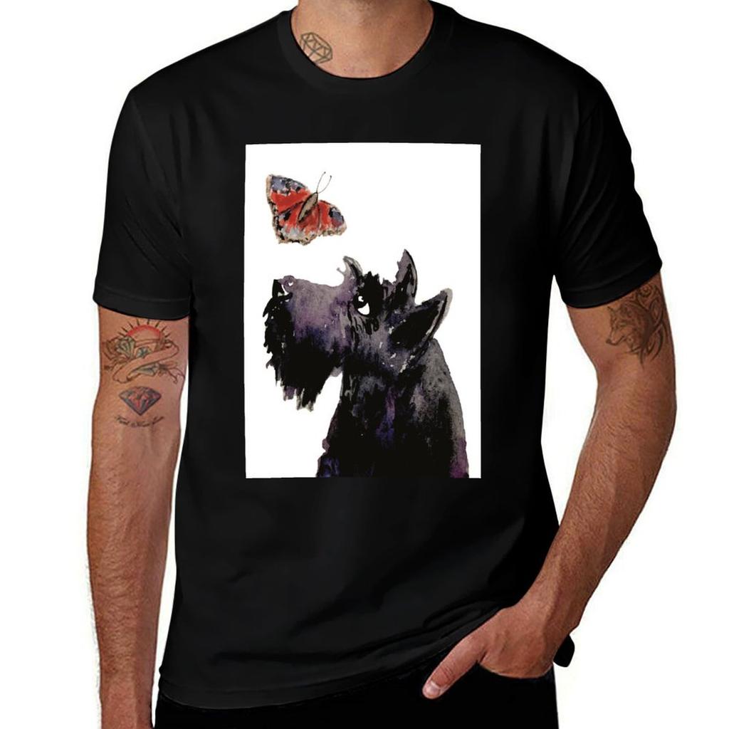Scottie Dog Butterfly Tshirt Unisex T Shirts For Unisex Casual T Shirt Unisex Plain Essential T Shirt Tshirt