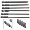 Home Screwdriver Bit 100mm Long 6Pcs/Set Cross Head