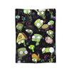 Invaders Zims Kawaii Cartoon Blanket Flannel Vintage Breathable Throw Blankets for Bedspread Summer,