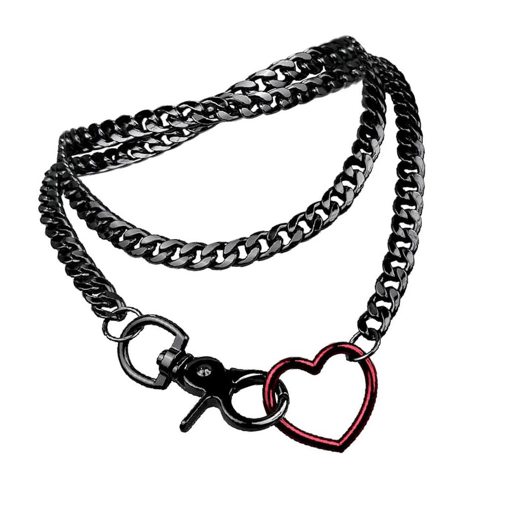 Elegant Street Style Layered Cuban Link Necklace Modern Y Necklace with Layered Cuban Chains Elegant Neckchain