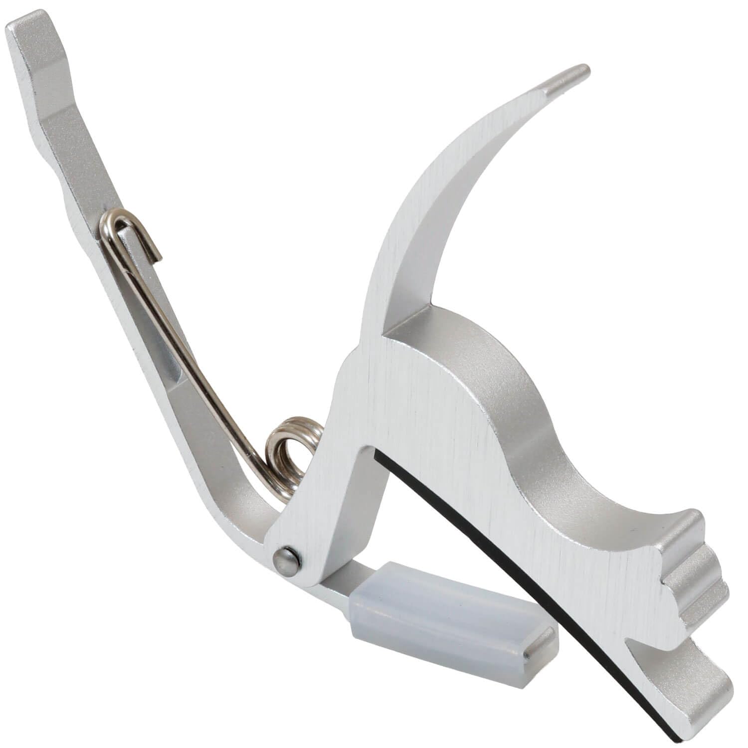 

Kikutani Guitar Capo, Cat Capo, for 6-String Electric and Acoustic Guitars, Hairline Silver, GC-NEKO HSIL