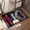 Custom Name Personalized Chevrolet Corvette Print Carpet, Versatile Home Decor Rug, for Playroom, Apartment, Balcony, Entryway, Hallway Gift
