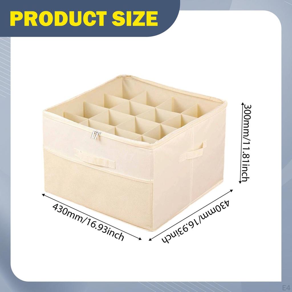 Foldable Shoe Organizer for Footwear Storage Box Multi Compartments Shoes Boot Bin