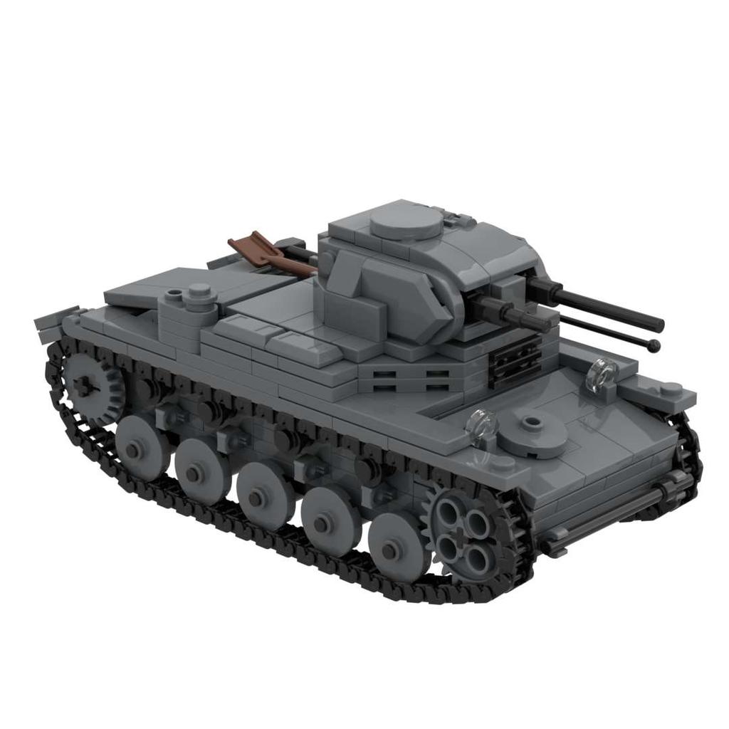 Druhá světová válka Německý tank Panzer I II III IV Flakpanzer MK103 Vojenská stavebnice Armádní kostky Sestavitelná sada Kompatibilní se značkami