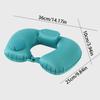 Hand Pressing Press To Inflate Pillow U-Shaped Neckrest Pad Neck Support Cushion  Tourist