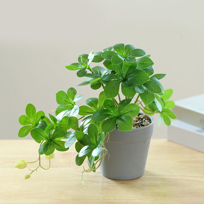 Artificial Green Plant Leaves Big Bonsai Creative Home Decoration Simulation Flower Decorations