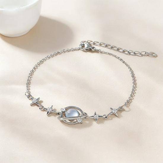 Women's Simple Fashion Planet Ring Bracelet - Versatile, Niche Design for Friend or Sister Gift