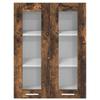 Hanging Cabinet Smoked Oak 60 x 31 x 80 cm Wood Based Material