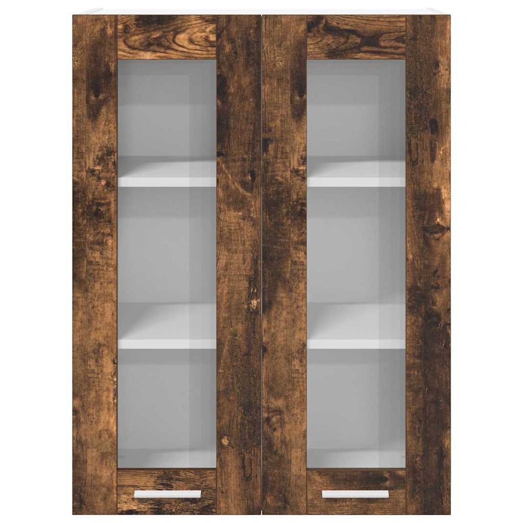 Hanging Cabinet Smoked Oak 60 x 31 x 80 cm Wood Based Material
