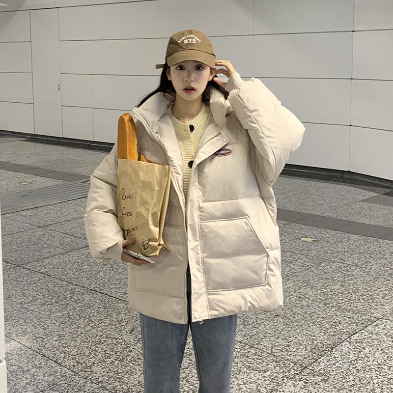 Down cotton jacket women's winter 2025 new thickened bread jacket Korean student jacket cotton jacket