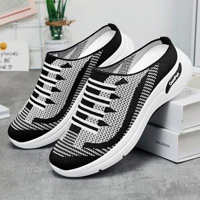 Women's Slippers Summer New Bag Head Half Slippers Set Feet Lazy Shoes Women's Shoes Flying Woven Shoes Casual Shoes