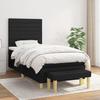 3137207 vidaXL Divan Bed with Mattress Black 90x200 Cm Fabric