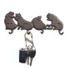 Sturdy Cast Iron Construction 4 Pork Chop Hook for Daily Use in Outdoor and Indoor Spaces