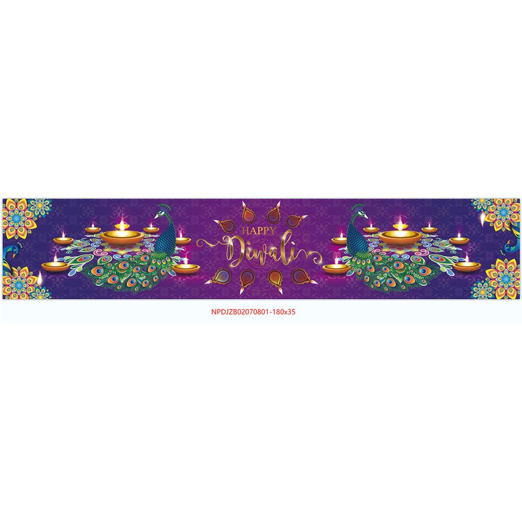 Diwali Theme Party Decoration Tablecloth Table Flag