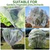 3x3M Fruits Tree Netting Cover Polyethylene Plant Bird Netting with Zipper and Drawstring Large Garden Mesh Netting Cover White