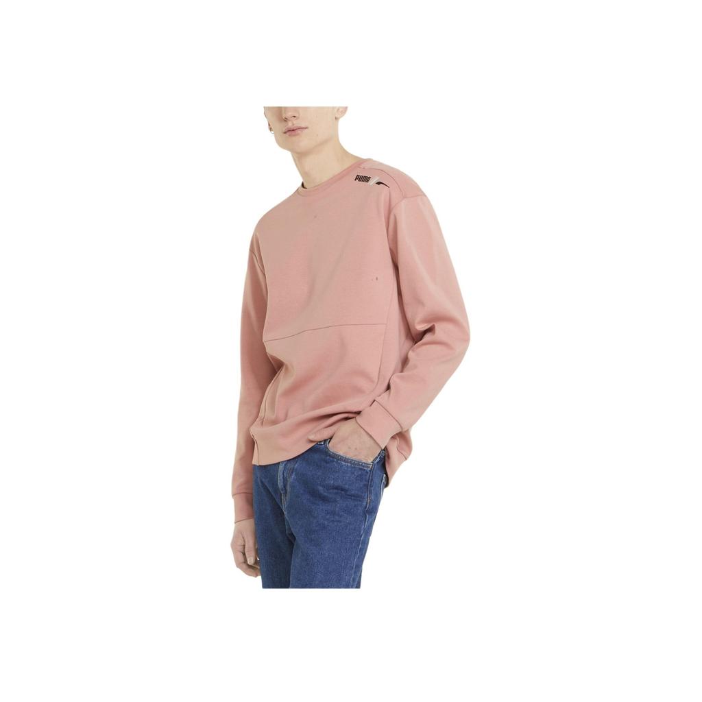 Puma Crew Neck Logo Sweatshirt Men Sweatshirt Rose-Pink 849544-24