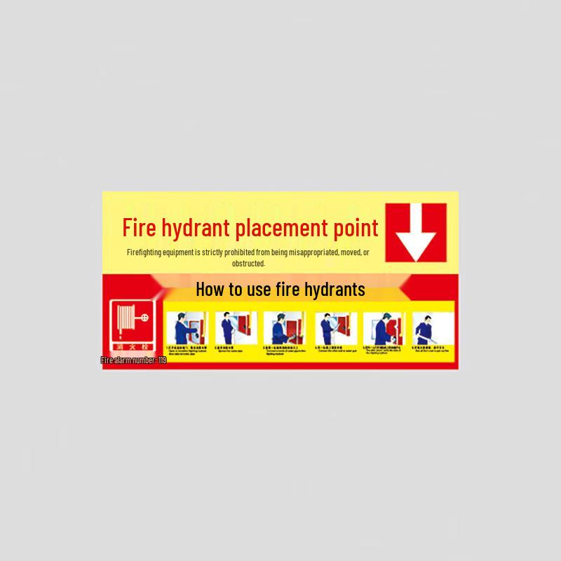 DAXTE Fire Safety Signage Stickers 40x20cm