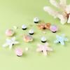 1Set Hole Shoes Summer Shoe Starfish Pearl Shell Decorative Buckle Accessories Removable Diy Decor Gift