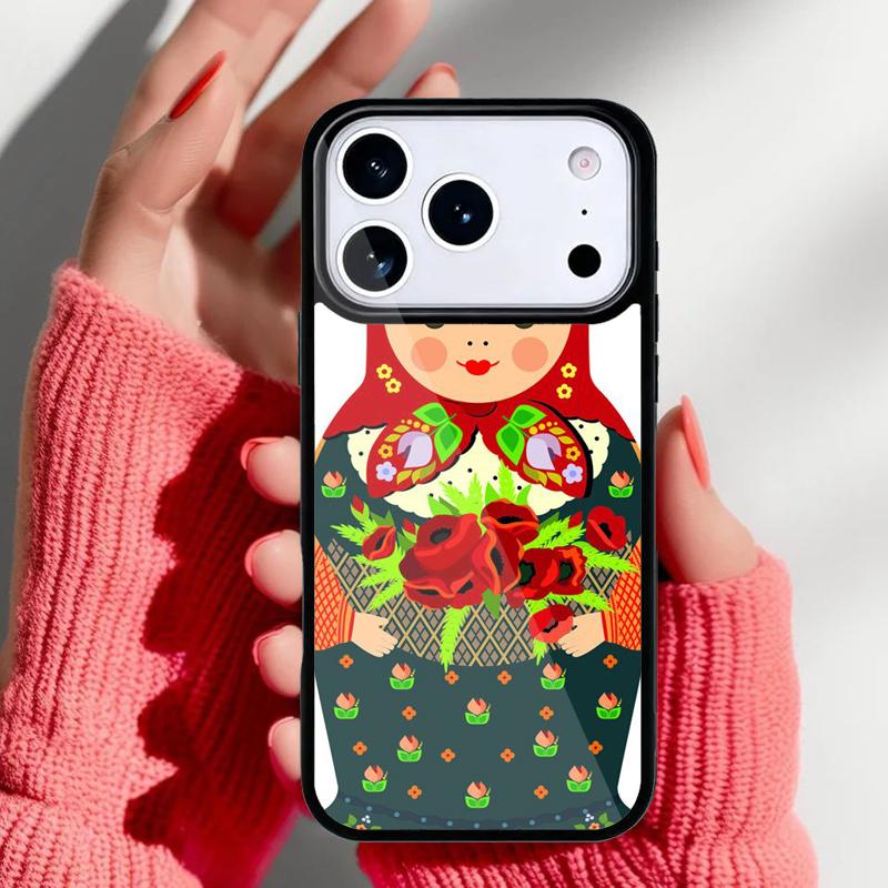 

Cute Russian Dolls Matriochkas Phone Case for iPhone 17 16 15 14 13 Pro Max Back Cover for 12 11 Pro Coque iPhone 14 Plus