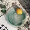 Transparent Irregular Glass Fruit Dish Wave-shaped Wrinkled Tray Storage Container Fruit Bowl Jewelry Dish Trinket Dish