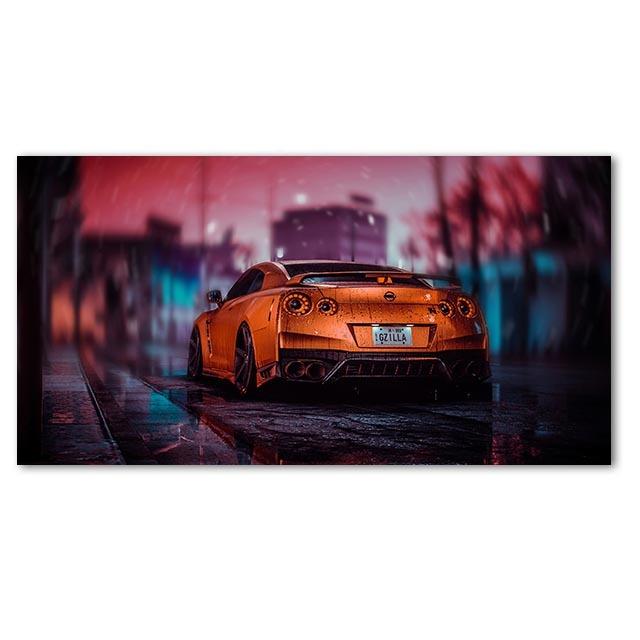Modern Supercar Wall Art Oil Painting GT Car Wall Picture Supercar Poster