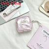 Pu Heart Shape Womens Hygiene Pad Case With Portable Makeup Storage For Travel